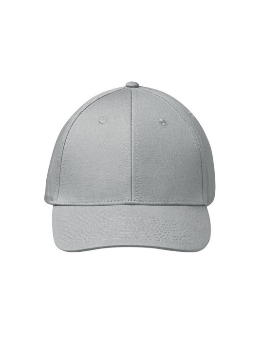 Casquette baseball à 6 pans publicitaire BAHAMAS Matières : coton Couleurs : argenté cadeau collaborateur premium