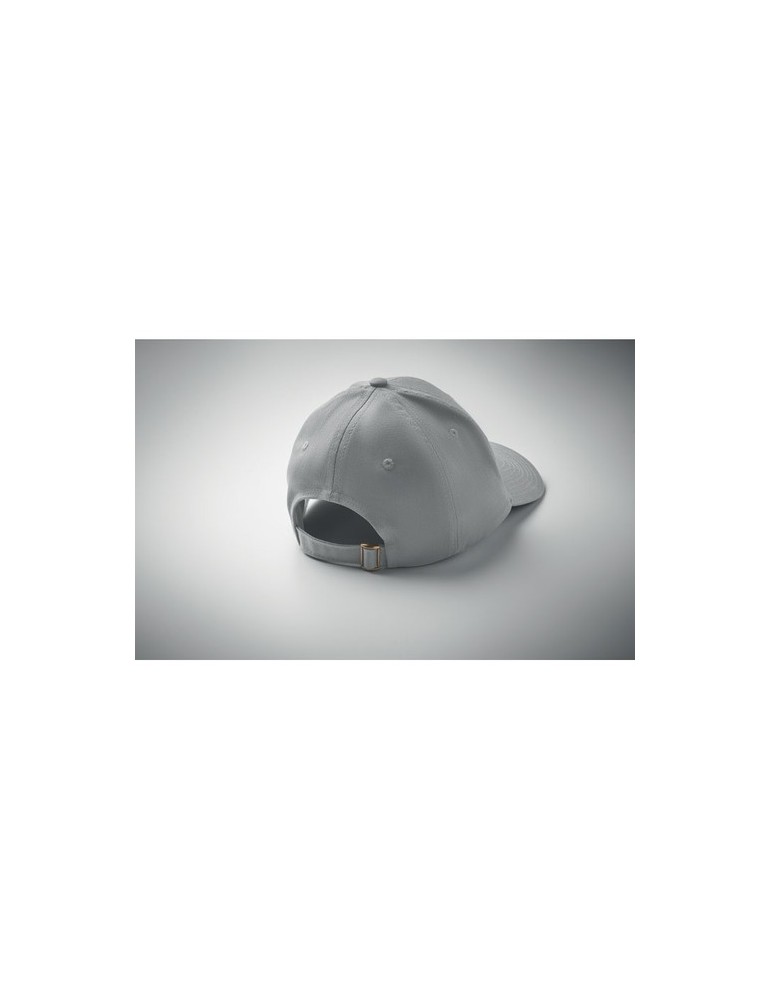 Casquette baseball à 6 pans publicitaire BAHAMAS Matières : coton Couleurs : argenté personnalisable avec votre logo