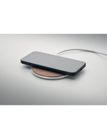 Chargeur sans fil  15W de NEUZ Matières : aluminium recyclé  Couleurs : bois impression haute définition