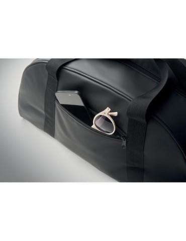 Sac de sport souple en PU publicitaire ROCK Matières : PU Couleurs : noir marquage laser ultra précis