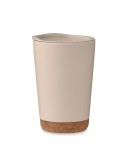Gobelet double paroi 300 ml personnalisé CO Matières : polypropylène (PP) Couleurs : beige