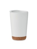 Gobelet double paroi 300 ml personnalisé CO Matières : polypropylène (PP) Couleurs : blanc personnalisable avec votre logo