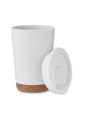 Gobelet double paroi 300 ml personnalisé CO Matières : polypropylène (PP) Couleurs : blanc personnalisation rapide en France