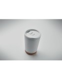 Gobelet double paroi 300 ml personnalisé CO Matières : polypropylène (PP) Couleurs : blanc objet publicitaire robuste