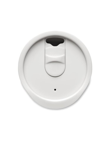 Gobelet double paroi 300 ml personnalisé CO Matières : polypropylène (PP) Couleurs : blanc goodies personnalisé en stock
