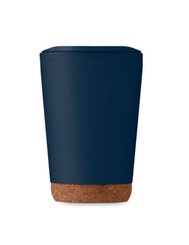 Gobelet double paroi 300 ml personnalisé CO Matières : polypropylène (PP) Couleurs : bleu marine livraison express 24h 48h