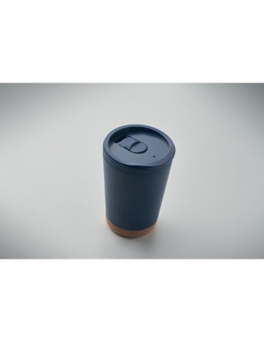 Gobelet double paroi 300 ml personnalisé CO Matières : polypropylène (PP) Couleurs : bleu marine cadeau client original