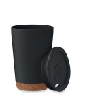 Gobelet double paroi 300 ml personnalisé CO Matières : polypropylène (PP) Couleurs : noir accessoire événementiel unique