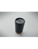 Gobelet double paroi 300 ml personnalisé CO Matières : polypropylène (PP) Couleurs : noir impression logo haute qualité