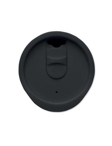 Gobelet double paroi 300 ml personnalisé CO Matières : polypropylène (PP) Couleurs : noir personnalisation sur mesure