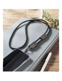 Lanyard personnalisé 60W  SHAKA Matières : aluminium Couleurs : noir goodies publicitaire événementiel