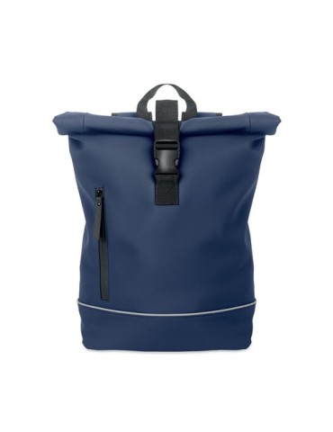 Sac à dos publicitaire en PU pour ordinateur 15 pouces MO2581-15 LAPTOSA Matières : PU Couleurs : bleu impression haute définiti
