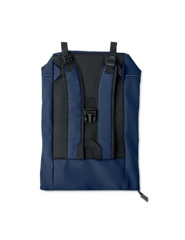 Sac à dos publicitaire en PU pour ordinateur 15 pouces MO2581-15 LAPTOSA Matières : PU Couleurs : bleu cadeau collaborateur prem