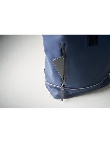 Sac à dos publicitaire en PU pour ordinateur 15 pouces MO2581-15 LAPTOSA Matières : PU Couleurs : bleu accessoire événementiel u