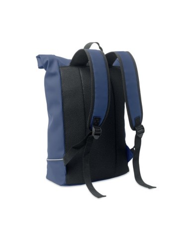 Sac à dos publicitaire en PU pour ordinateur 15 pouces MO2581-15 LAPTOSA Matières : PU Couleurs : bleu impression logo haute qua