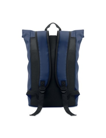 Sac à dos publicitaire en PU pour ordinateur 15 pouces MO2581-15 LAPTOSA Matières : PU Couleurs : bleu marquage couleur éclatant