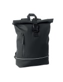 Sac à dos publicitaire en PU pour ordinateur 15 pouces MO2581-15 LAPTOSA Matières : PU Couleurs : noir cadeau entreprise pas che
