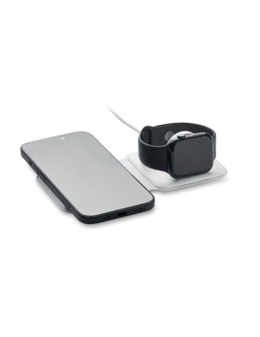 Chargeur pliable  2 en 1 15W FLIP Matières : ABS Couleurs : blanc 2