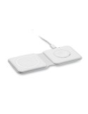 Chargeur pliable  2 en 1 15W FLIP Matières : ABS Couleurs : blanc marquage laser ultra précis