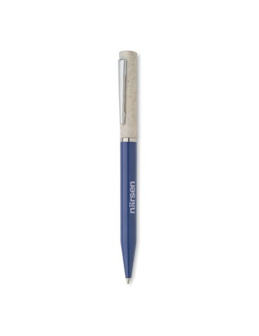 Stylo twist personnalisé en paille de blé/ABS - MAIPEN Matières : ABS Couleurs : blanc impression haute définition