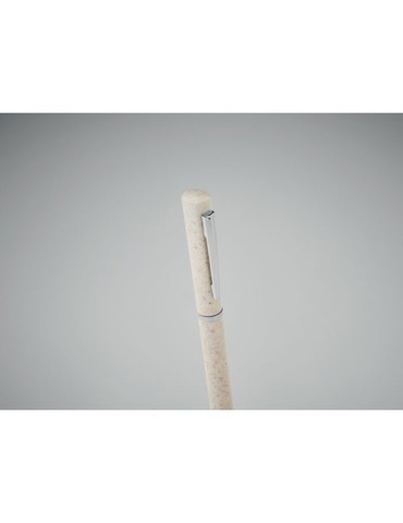 Stylo twist personnalisé en paille de blé/ABS - MAIPEN marquage laser ultra précis