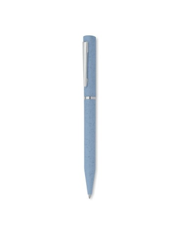 Stylo twist personnalisé en paille de blé/ABS - MAIPEN Matières : ABS Couleurs : bleu bébé cadeau entreprise pas cher