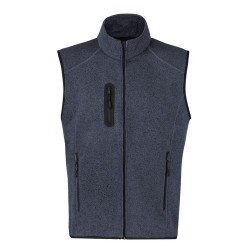 Gilet Personnalisé Bicolore Confortable et Stylé Anderson pas cher Matières : polaire Taille textile : XL Couleurs : gris clair 