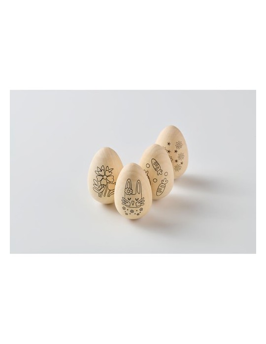 Set de peinture d'oeufs en bois EISET
