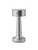Lampe de table rechargeable  HIERLUZ Matières : métal Couleurs : argenté mat marquage laser ultra précis