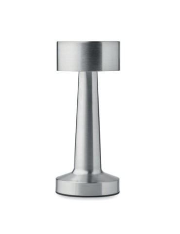 Lampe de table rechargeable  HIERLUZ Matières : métal Couleurs : argenté mat objet promotionnel éco-responsable