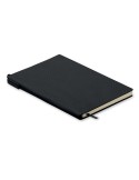 Cahier A5 personnalisé en PU avec stylo NOTA Matières : papier recyclé Couleurs : noir