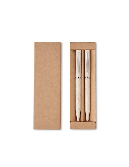 Set de stylo paille de blé/ABS PEAT