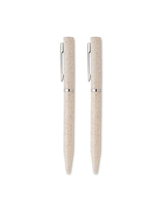Set de stylo paille de blé/ABS PEAT