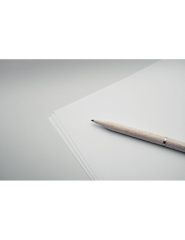 Set de stylo publicitaire en paille de blé/ABS - PEAT Matières : papier recyclé Couleurs : beige personnalisation rapide en Fran