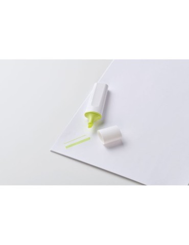 Surligneur  en RPET - LIT Matières : ABS Couleurs : jaune fluo objet promotionnel éco-responsable