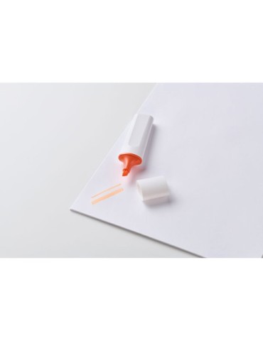 Surligneur  en RPET - LIT Matières : ABS Couleurs : orange fluo personnalisation rapide en France