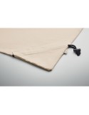Sac shopping pliable  140 gr/m² CARRIE Matières : coton recyclé Couleurs : beige marquage laser ultra précis