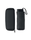 Parapluie pliable de 19 pouces personnalisé PORTLAND Matières : PET Couleurs : noir personnalisable avec votre logo