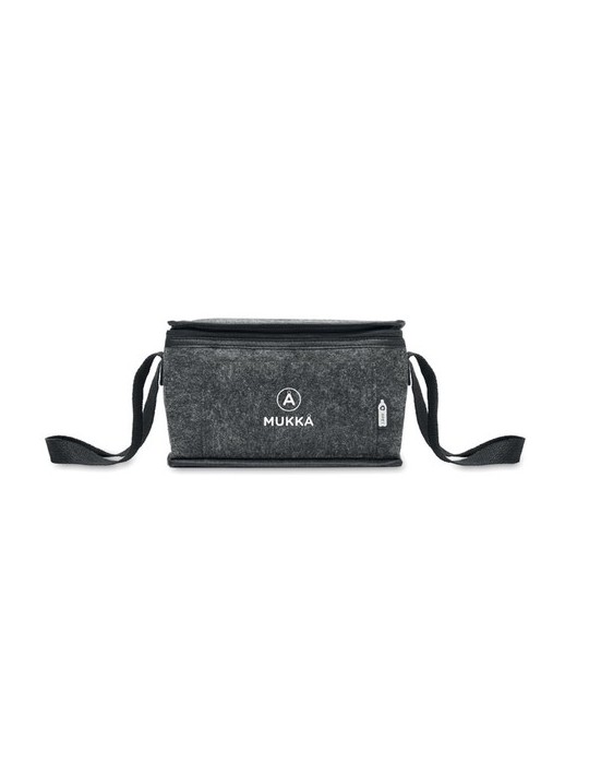 Sac isotherme  en feutre RPET FOOLER Matières : PET recyclé Couleurs : pierre impression haute définition