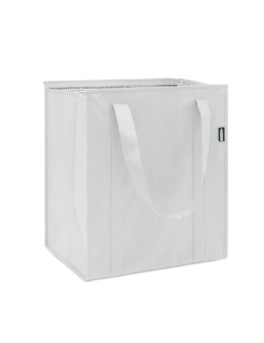 Sac isotherme  non tissé RPET personnalisé WOOLER Matières : non tissé Couleurs : blanc objet promotionnel éco-responsable