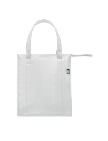 Sac isotherme  non tissé RPET personnalisé WOOLER Matières : non tissé Couleurs : blanc goodies entreprise design