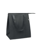 Sac isotherme  non tissé RPET personnalisé WOOLER Matières : non tissé Couleurs : noir personnalisable avec votre logo