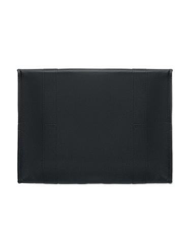 Sac isotherme  non tissé RPET personnalisé WOOLER Matières : non tissé Couleurs : noir impression haute définition