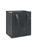 Sac isotherme  non tissé RPET personnalisé WOOLER Matières : non tissé Couleurs : noir cadeau collaborateur premium