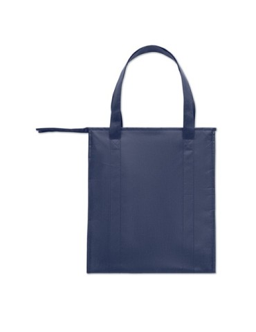 Sac isotherme  non tissé RPET personnalisé WOOLER Matières : non tissé Couleurs : bleu objet promo petit budget