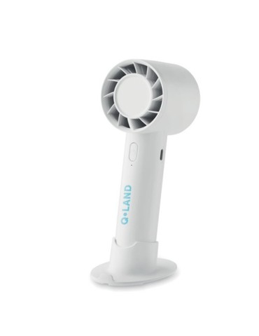 Ventilateur portable  2000 mAh AIRE Matières : ABS Couleurs : blanc objet promotionnel éco-responsable