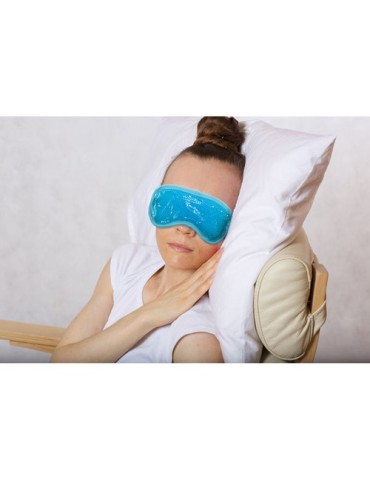 Masque réversible rafraîchissant publicitaire personnalisé REVEYES Matières : PET Couleurs : bleu bébé livraison express 24h 48h
