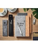 Etui à crayons en feutre  RPET personnalisé CENCIL Matières : PET recyclé Couleurs : gris personnalisation rapide en France