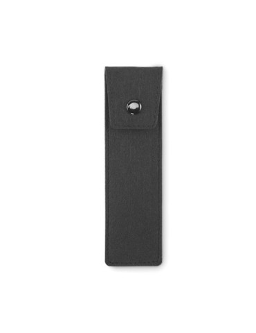Etui à crayons en feutre  RPET personnalisé CENCIL Matières : PET recyclé Couleurs : noir personnalisable avec votre logo