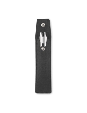 Etui à crayons en feutre  RPET personnalisé CENCIL Matières : PET recyclé Couleurs : noir marquage laser ultra précis